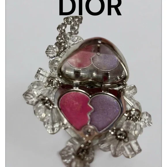 Dior Swarovski Crystal Bracelet Heart Lip Gloss 001 Magical Seduction Bag Charm - Picture 8 of 8